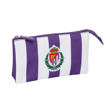 Allzwecktasche Real Valladolid C.F. Weiß Lila 22 x 12 x 3 cm