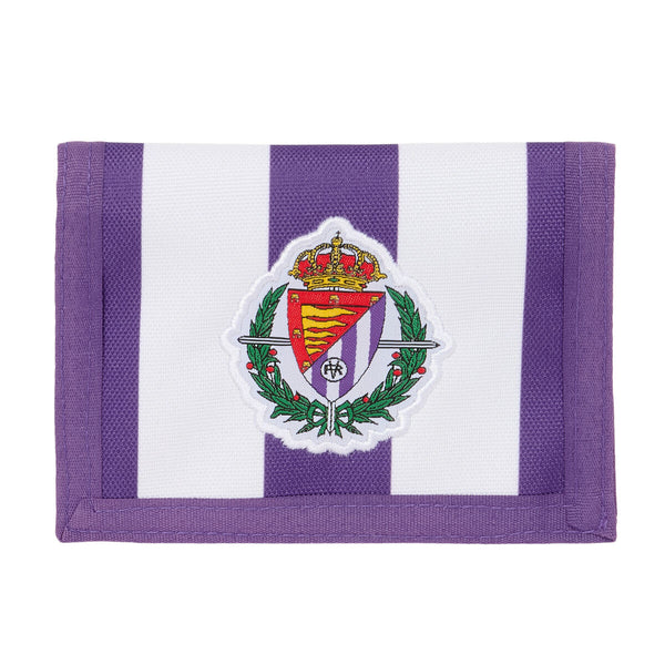Unisex-Brieftasche für Geldscheine und Kreditkarten Real Valladolid C.F. Weiß Lila