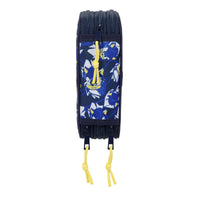 Dreifaches Federmäppchen Sonic City Blau 12,5 x 19,5 x 5,5 cm 37 Stücke