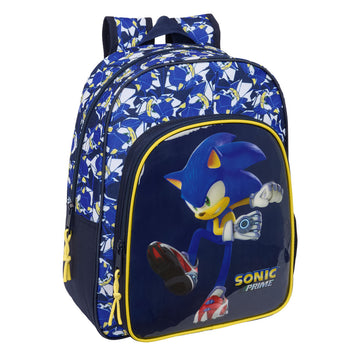 Schulrucksack Sonic City Blau 26 x 34 x 11 cm