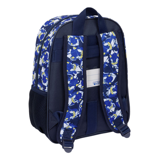Schulrucksack Sonic City Blau 26 x 34 x 11 cm