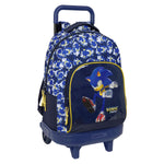 Schulrucksack mit Rädern Safta City Blau 33 x 45 x 22 cm