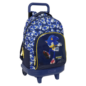 Schulrucksack mit Rädern Safta City Blau 33 x 45 x 22 cm