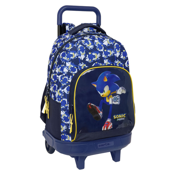 Schulrucksack mit Rädern Safta City Blau 33 x 45 x 22 cm