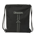 Rucksacktasche mit Bändern Kappa Dark Schwarz 35 x 40 x 1 cm