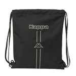 Rucksacktasche mit Bändern Kappa Dark Schwarz 35 x 40 x 1 cm