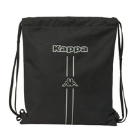 Rucksacktasche mit Bändern Kappa Dark Schwarz 35 x 40 x 1 cm