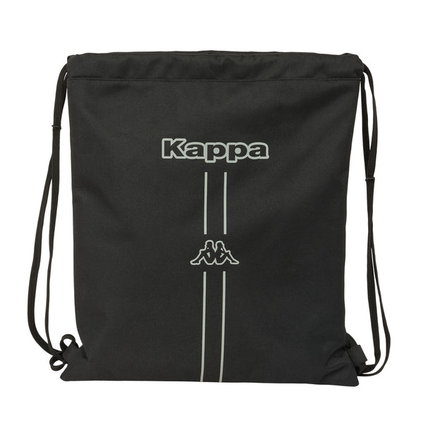 Rucksacktasche mit Bändern Kappa Dark Schwarz 35 x 40 x 1 cm
