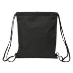 Rucksacktasche mit Bändern Kappa Dark Schwarz 35 x 40 x 1 cm