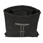 Rucksacktasche mit Bändern Kappa Dark Schwarz 35 x 40 x 1 cm