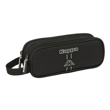Zweifaches Mehrzweck-Etui Kappa Dark Schwarz 21 x 8 x 6 cm