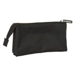 Dreifaches Mehrzweck-Etui Kappa Dark Schwarz 22 x 12 x 3 cm