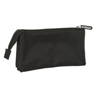 Dreifaches Mehrzweck-Etui Kappa Dark Schwarz 22 x 12 x 3 cm
