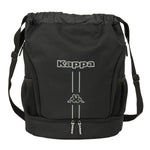 Rucksacktasche mit Bändern Kappa Dark Schwarz 35 x 40 x 1 cm