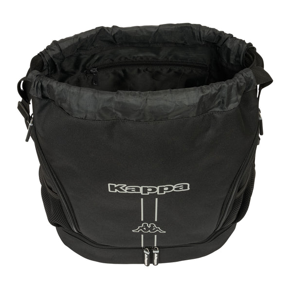 Rucksacktasche mit Bändern Kappa Dark Schwarz 35 x 40 x 1 cm