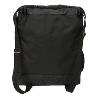 Rucksacktasche mit Bändern Kappa Dark Schwarz 35 x 40 x 1 cm