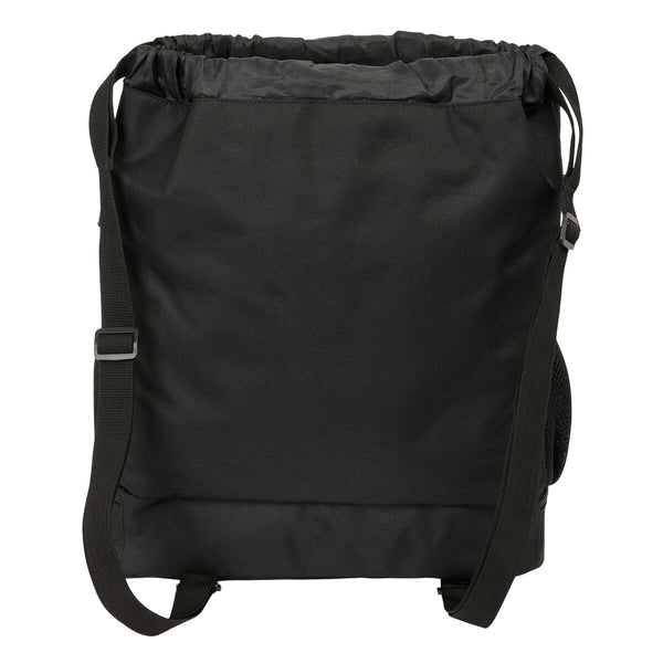 Rucksacktasche mit Bändern Kappa Dark Schwarz 35 x 40 x 1 cm
