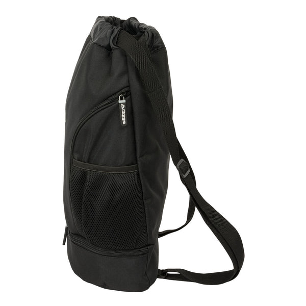 Rucksacktasche mit Bändern Kappa Dark Schwarz 35 x 40 x 1 cm