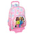 Schulrucksack mit Rädern Barbie Painterly Rosa Himmelsblau 33 x 42 x 14 cm
