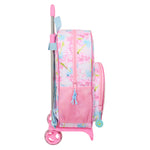 Schulrucksack mit Rädern Barbie Painterly Rosa Himmelsblau 33 x 42 x 14 cm