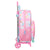 Schulrucksack mit Rädern Barbie Painterly Rosa Himmelsblau 33 x 42 x 14 cm