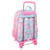 Schulrucksack mit Rädern Barbie Painterly Rosa Himmelsblau 33 x 42 x 14 cm
