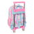 Schulrucksack mit Rädern Barbie Painterly Rosa Himmelsblau 26 x 11 x 67 cm 26 x 34 x 11 cm