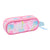 Zweifaches Mehrzweck-Etui Barbie Painterly Rosa Himmelsblau 21 x 8 x 6 cm