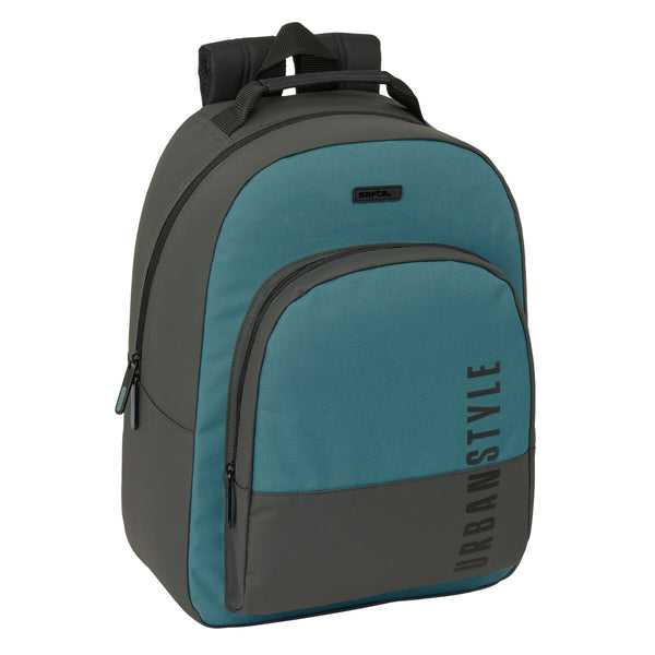 Schulrucksack Safta Urban style Blau Grau 32 x 42 x 15 cm