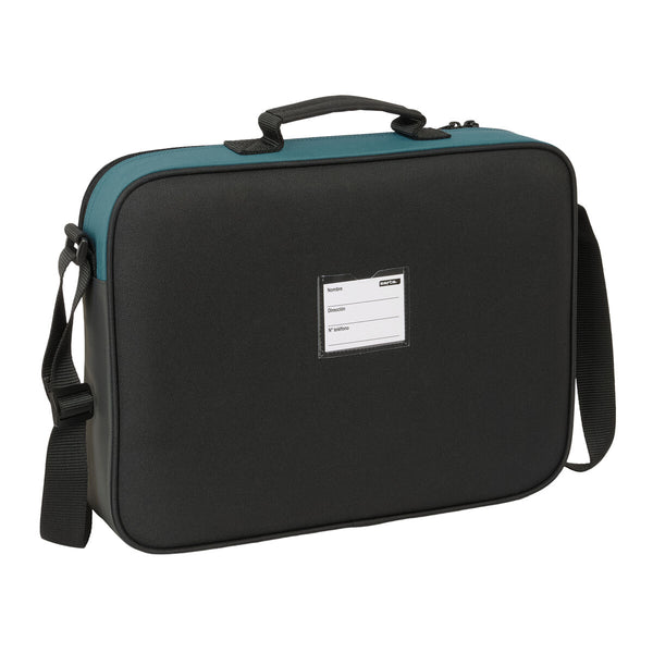 Schultasche Safta Urban style Blau Grau 38 x 28 x 6 cm