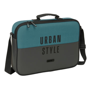 Schultasche Safta Urban style Blau Grau 38 x 28 x 6 cm