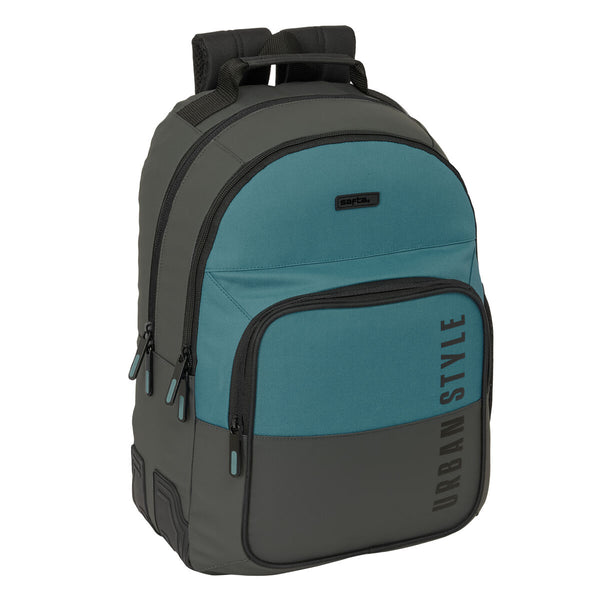 Schulrucksack Safta Urban style Blau Grau 32 x 42 x 15 cm