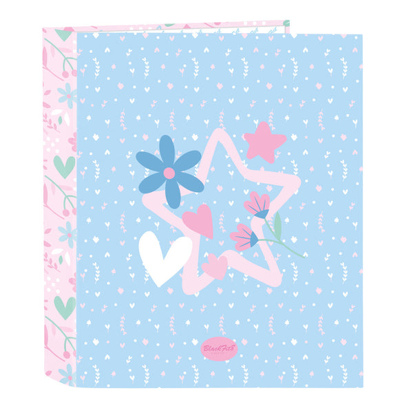 Ringbuch BlackFit8 Smile Blau Rosa A4 27 x 33 x 6 cm