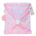 Rucksacktasche mit Bändern BlackFit8 Smile Blau Rosa 35 x 40 x 1 cm