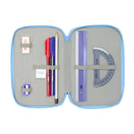 Dreifaches Federmäppchen Bluey Let's play Blau 12,5 x 19,5 x 5,5 cm 37 Stücke