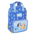 Schulrucksack Bluey Let's play Blau 20 x 28 x 8 cm