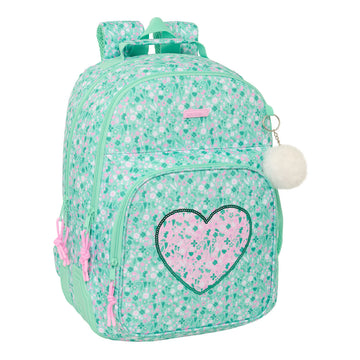 Schulrucksack Safta Cuore Minze 32 x 42 x 15 cm