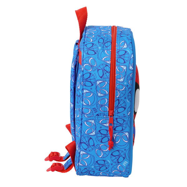 Kinderrucksack Spider-Man Rot Marineblau 22 x 27 x 10 cm 3D