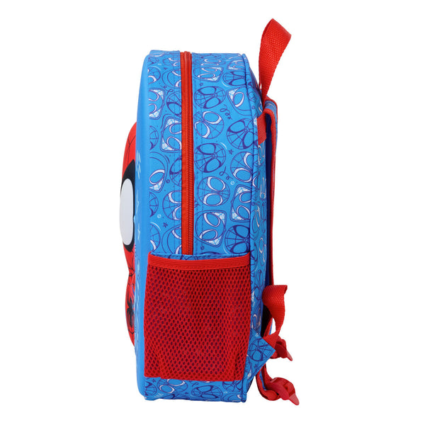 Kinderrucksack Spider-Man Rot Marineblau 27 x 33 x 10 cm 3D