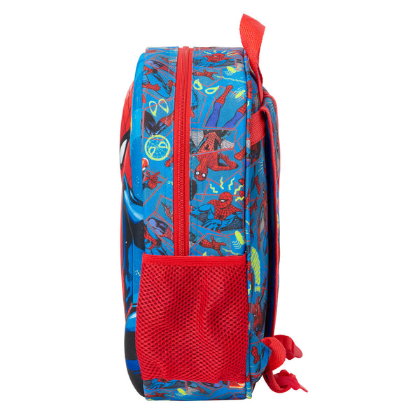 Kinderrucksack Spider-Man Rot Marineblau 27 x 33 x 10 cm 3D