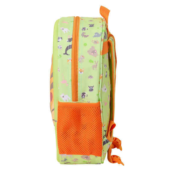 Kinderrucksack Safta Neongrün 27 x 33 x 10 cm 3D