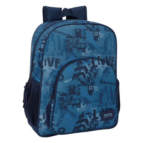 Schulrucksack Safta New edition Marineblau 32 x 38 x 12 cm