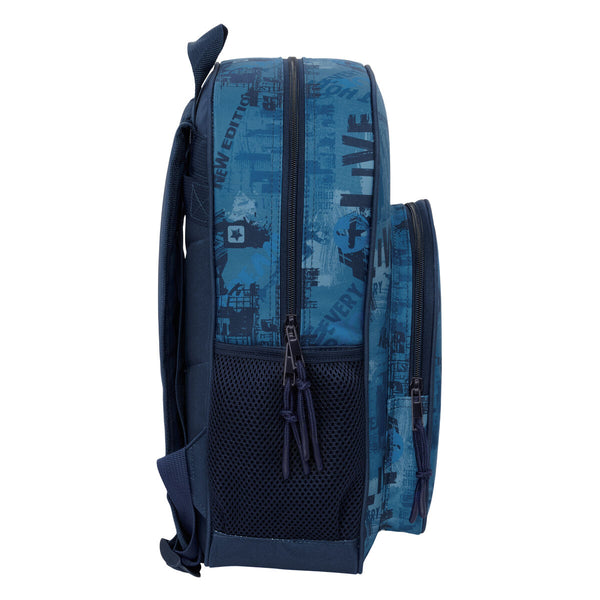 Schulrucksack Safta New edition Marineblau 32 x 38 x 12 cm