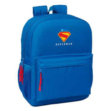 Schulrucksack Superman Blau