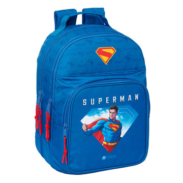 Schulrucksack Superman Blau 32 x 42 x 15 cm
