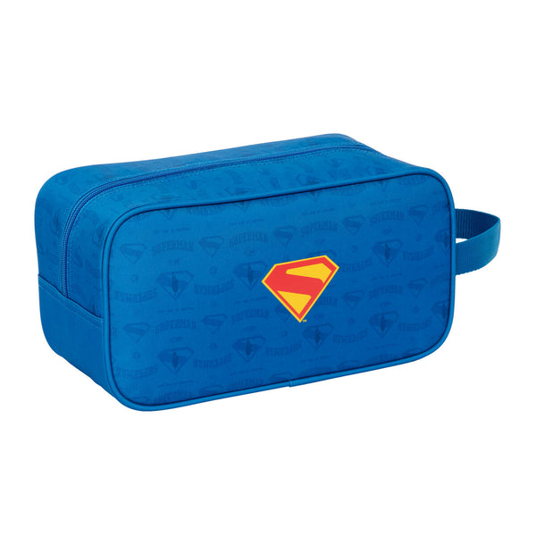 Schuhtasche für die Reise Superman Blau 29 x 15 x 14 cm