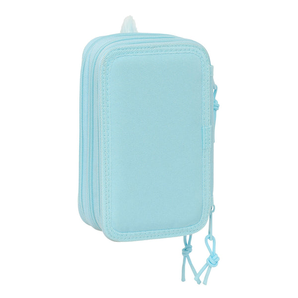 Dreifaches Federmäppchen Furby Blau 12,5 x 19,5 x 5,5 cm 37 Stücke