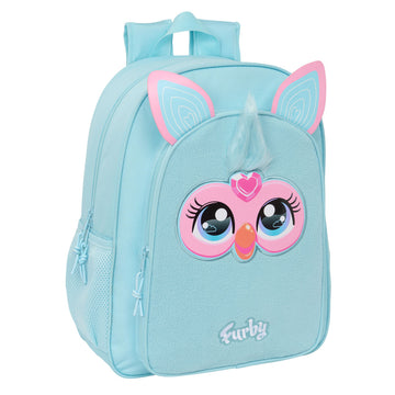 Schulrucksack Furby Himmelsblau 33 x 42 x 14 cm