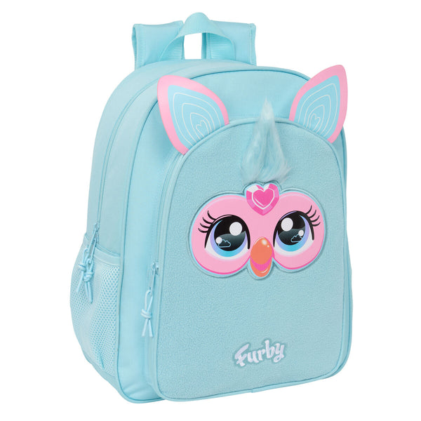 Schulrucksack Furby Himmelsblau 33 x 42 x 14 cm