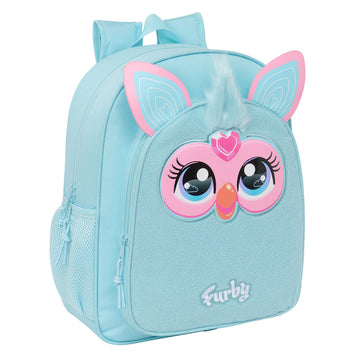 Schulrucksack Furby Himmelsblau 32 x 38 x 12 cm